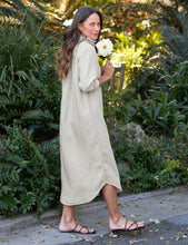 Load image into Gallery viewer, Frank &amp; Eileen Rory Maxi Shirtdress | Washed Linen Sand