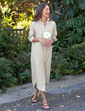 Load image into Gallery viewer, Frank &amp; Eileen Rory Maxi Shirtdress | Washed Linen Sand