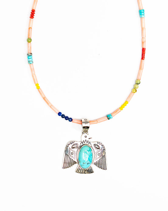 Gather Goods Sterling Silver Thunderbird Necklace