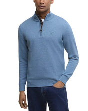 Load image into Gallery viewer, Barbour Mens Cotton Half Zip Sweater Jumper MKN1074BU43 | Bluestone