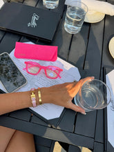 Load image into Gallery viewer, Eyejets Neon Pink Blue Light Reading Glasses