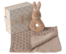 Load image into Gallery viewer, Maileg Rabbit Rattle Set~Cream Peach
