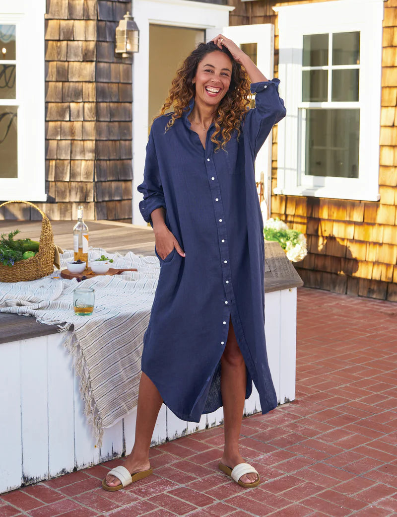 Frank & Eileen Megan One Size Maxi Dress | Navy  Cat & Kate Boutique