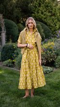 Load image into Gallery viewer, FINAL SALE Marea Short Sleeve Shirt Dress | Chartreuse Daffodil