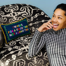 Load image into Gallery viewer, Furbish Studio Good Time Needlepoint Pillow