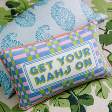 Load image into Gallery viewer, Furbish Studio Get Your Mahj On Needlepoint Pillow