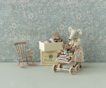 Load image into Gallery viewer, Maileg Sleepy Wakey Baby Mouse In Matchbox | Rose