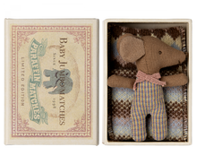 Load image into Gallery viewer, Maileg Sleepy Wakey Baby Mouse In Matchbox | Rose