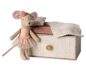 Maileg Dancing Mouse In Daybed | Little Sister