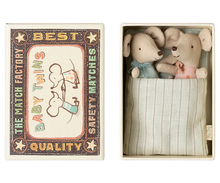 Load image into Gallery viewer, Maileg Twins Baby Mice in Matchbox