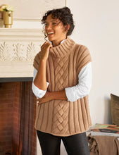 Load image into Gallery viewer, Frank &amp; Eileen Cotswolds Vest Cable Knit Vest | Camel