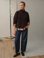 Load image into Gallery viewer, Frank &amp; Eileen Montecito Turtleneck Sweater | Espresso