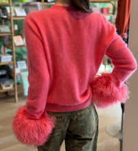 Load image into Gallery viewer, Lisa Maree Sunrise Removable Wool Cuff Cashmere Sweater | Pink