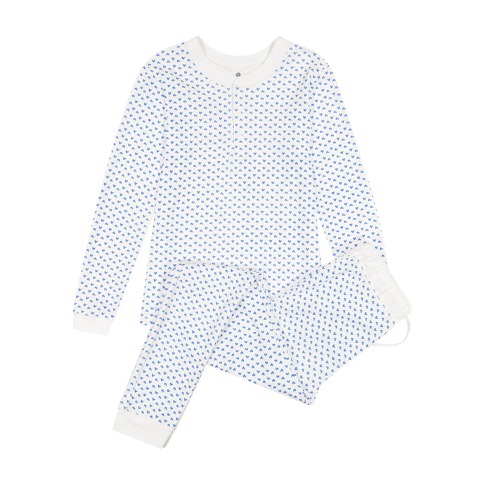 Ro's Garden Pippa Long Heart PJ Set | Multiple Colors