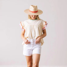 Load image into Gallery viewer, Sunshine Tienda Ivory Eyelet Lottie Top