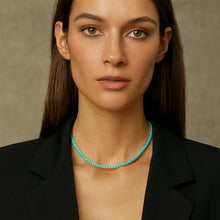 Load image into Gallery viewer, Turquoise Tennis Necklace