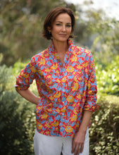 Load image into Gallery viewer, Frank &amp; Eileen | Eileen Relaxed Button-Up | Red Flowers Liberty London