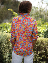 Load image into Gallery viewer, Frank &amp; Eileen | Eileen Relaxed Button-Up | Red Flowers Liberty London