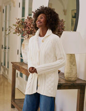 Load image into Gallery viewer, Frank &amp; Eileen Cotswolds Cable Knit Cardigan | Ivory