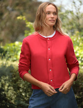 Load image into Gallery viewer, Frank &amp; Eileen Jackie SWEATSHIRT Cardigan | Cherry Red