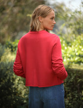 Load image into Gallery viewer, Frank &amp; Eileen Jackie SWEATSHIRT Cardigan | Cherry Red