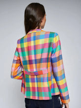 Load image into Gallery viewer, Vilagallo Multicolor Gingham Plaid Jacket