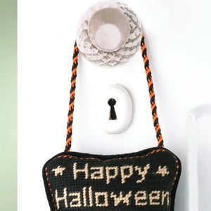 Happy Halloween Needlepoint Door Hanger