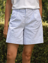 Load image into Gallery viewer, Frank &amp; Eileen Waterford Shorts 7.5" Golf Short | Navy White Stripe