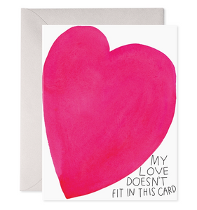 Squeezed Heart Love Card