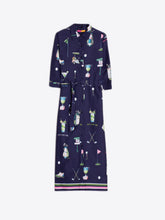 Load image into Gallery viewer, FINAL SALE Vilagallo Golf Print Shirt Dress