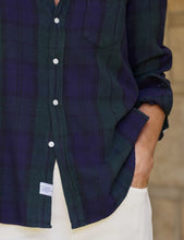 Load image into Gallery viewer, Frank &amp; Eileen | Eileen Relaxed Button-Up Shirt | Navy &amp; Green Large Plaid Italian Flannel