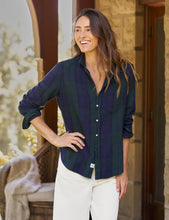 Load image into Gallery viewer, Frank &amp; Eileen | Eileen Relaxed Button-Up Shirt | Navy &amp; Green Large Plaid Italian Flannel