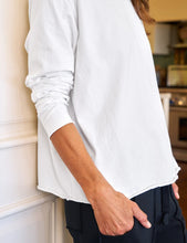 Load image into Gallery viewer, Frank &amp; Eileen Quinn Long-Sleeve Crewneck Tee | White