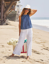Load image into Gallery viewer, Frank &amp; Eileen Shelley Shell Tank Top | Distressed Indigo Wash