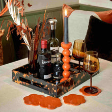 Load image into Gallery viewer, Addison Ross Faux Tortoiseshell  Lacquered Serving Tray | Medium