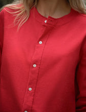 Load image into Gallery viewer, Frank &amp; Eileen Jackie T-SHIRT Weight Cardigan | Cherry Red