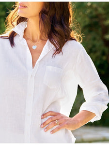 Frank & Eileen | Eileen Washed Linen Button Down | White