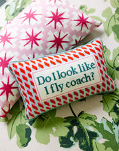 Load image into Gallery viewer, Do I Look Like I Fly Coach? Needlepoint Pillow