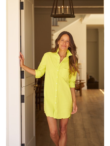 Frank & Eileen Mary Classic Shirtdress | Lime