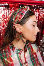 Load image into Gallery viewer, Brianna Cannon Tartan Headband | Crystals &amp; Pearls