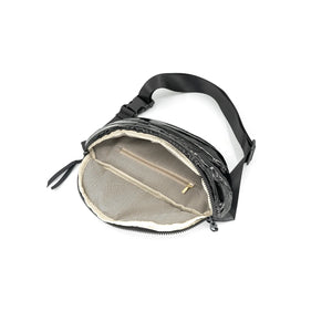 Puffer Belt Bag | Nude & Black