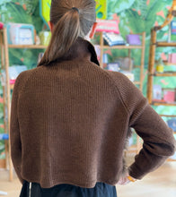 Load image into Gallery viewer, Lisa Maree Zip Front Fur Sweater | Brown