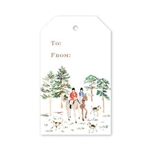 Load image into Gallery viewer, Dogwood Hill Equestrian Toile Gift Tags