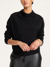 Load image into Gallery viewer, Brochu Walker The Morten Funnel Neck Cashmere Pullover | Black Onyx
