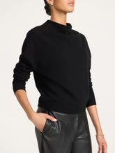 Load image into Gallery viewer, Brochu Walker The Morten Funnel Neck Cashmere Pullover | Black Onyx