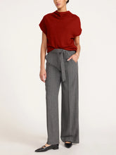 Load image into Gallery viewer, Brochu Walker The Morten Funnel Neck Cashmere Top | Crimson Red