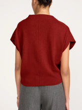 Load image into Gallery viewer, Brochu Walker The Morten Funnel Neck Cashmere Top | Crimson Red