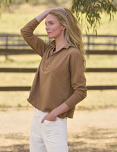 Load image into Gallery viewer, Frank &amp; Eileen Patrick Popover Henley | Vintage Jersey | Chai