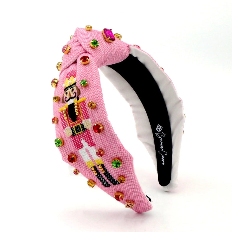 Pink Nutcracker Cross-Stitch Headband