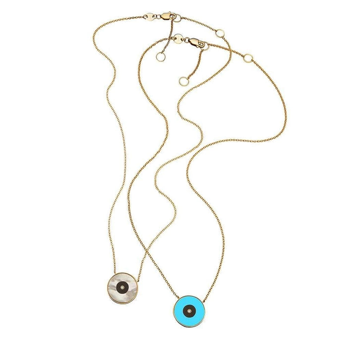 Jennifer Zeuner Dina Diamond Necklace | Mother Of Pearl & Onyx